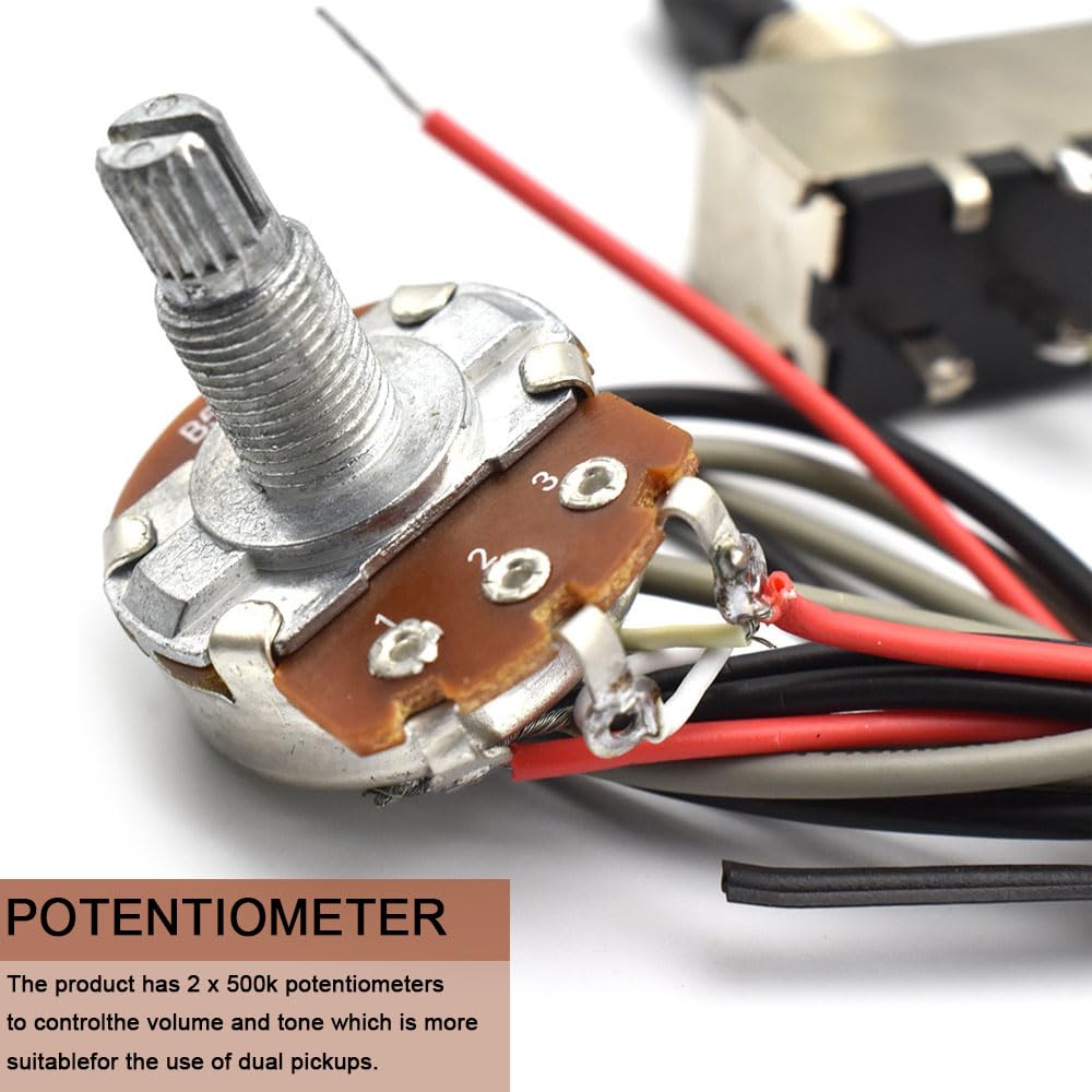 Snapklik.com : SoulDiM Electric Guitar Wiring Harness Guitar Pickup