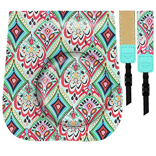 Katia Camera Case Bag Compatible for Fujifilm Instax Mini 11/ 9/ 8+/ 8 Instant Film Camera with Shoulder Strap and Photo Accessories Pocket - Bohemian