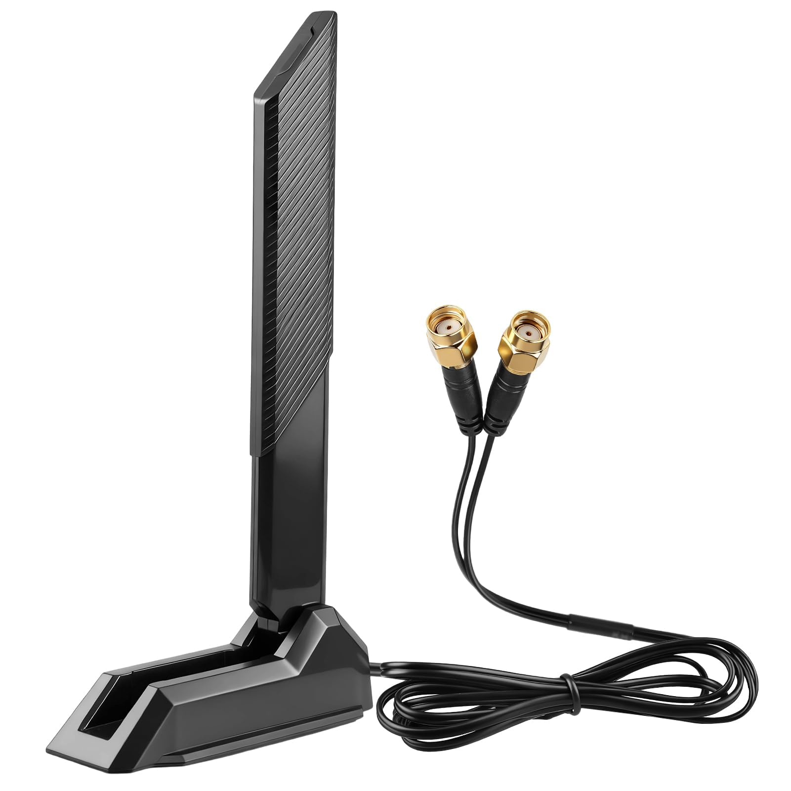 Antenna WiFi 6E 12dBi a 3 bande per router scheda madre da gioco ASUS ROG/Maximus/GIGABYTE/MSI 2.4GHz 5GHz 6GHz base magnetica pieghevole Omni Antenna per Wi-Fi 6/6E AX AXE Router PC Bluetooth