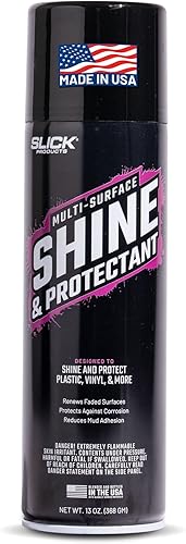 Slick Products - Capa protectora Shine Protectant para plásticos vinilo goma fibra de vidrio y más Slick Products - Capa protectora Shine Protectant para plásticos vinilo goma fibra de vidrio y más
