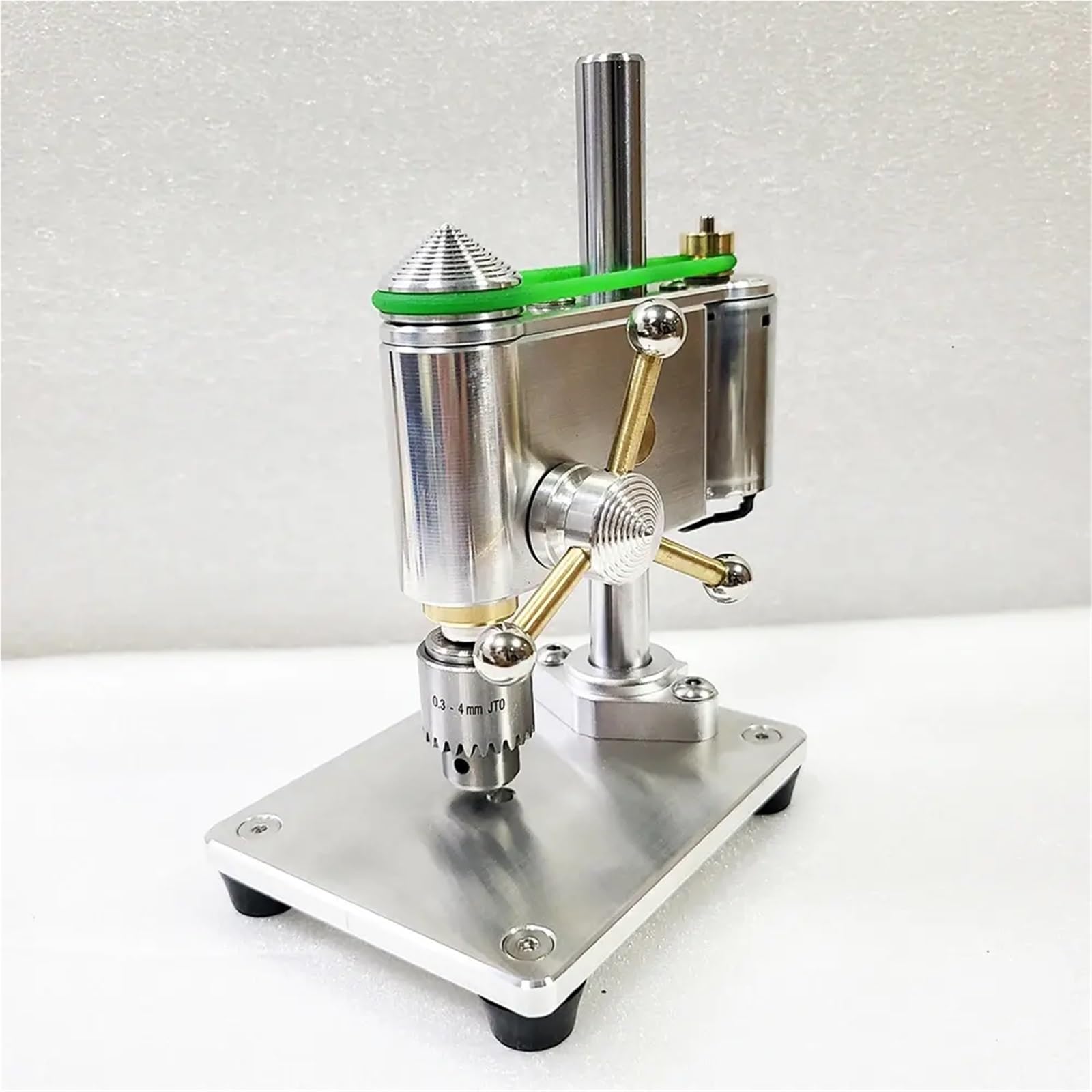 Mini taladro de banco, taladro de precisión para relojero, velocidad variable, rango de sujeción de 0,3 a 4 mm, ideal para proyectos de bricolaje y reparación de relojes
