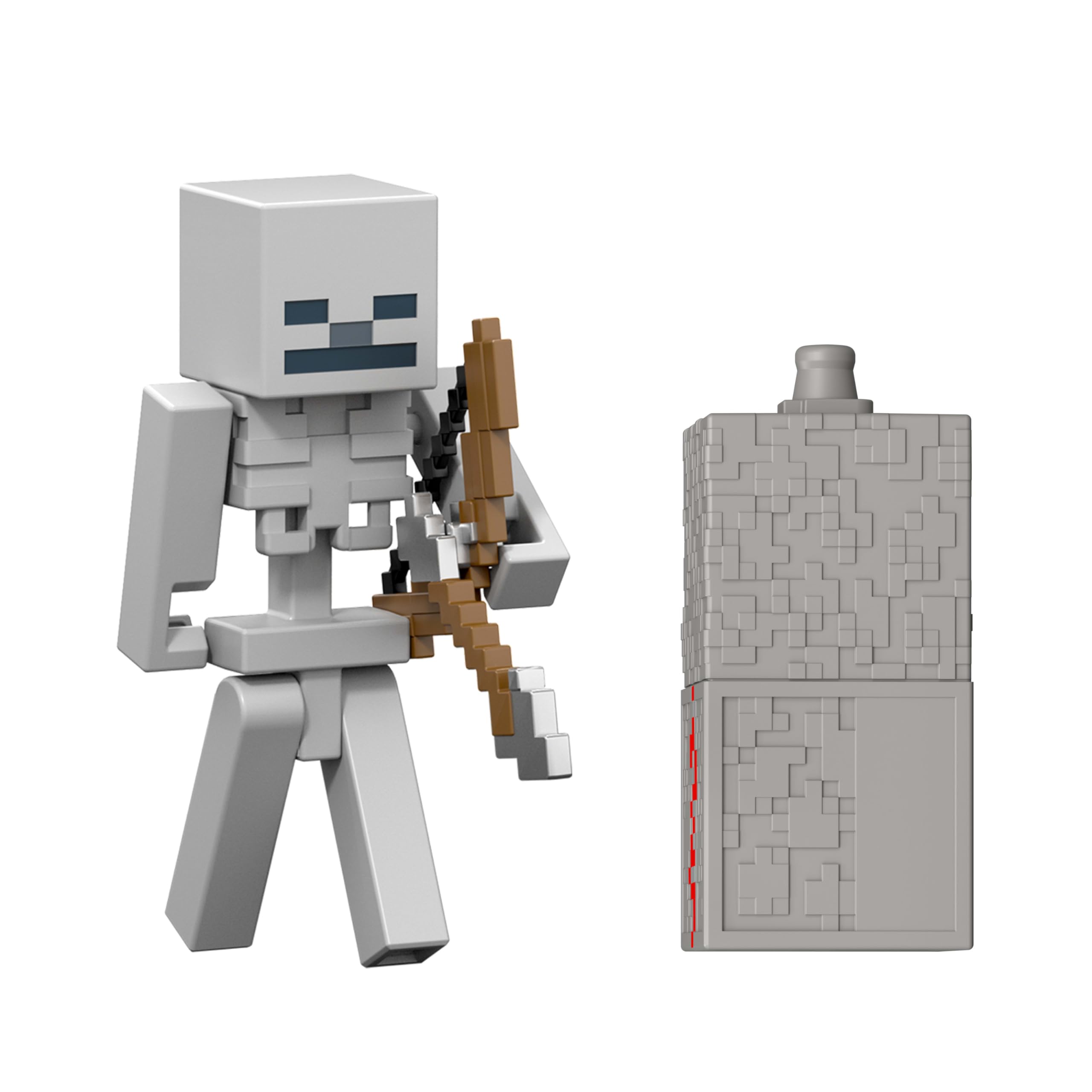 Mattel Minecraft Toys, Skeleton Action Figure with Accessory