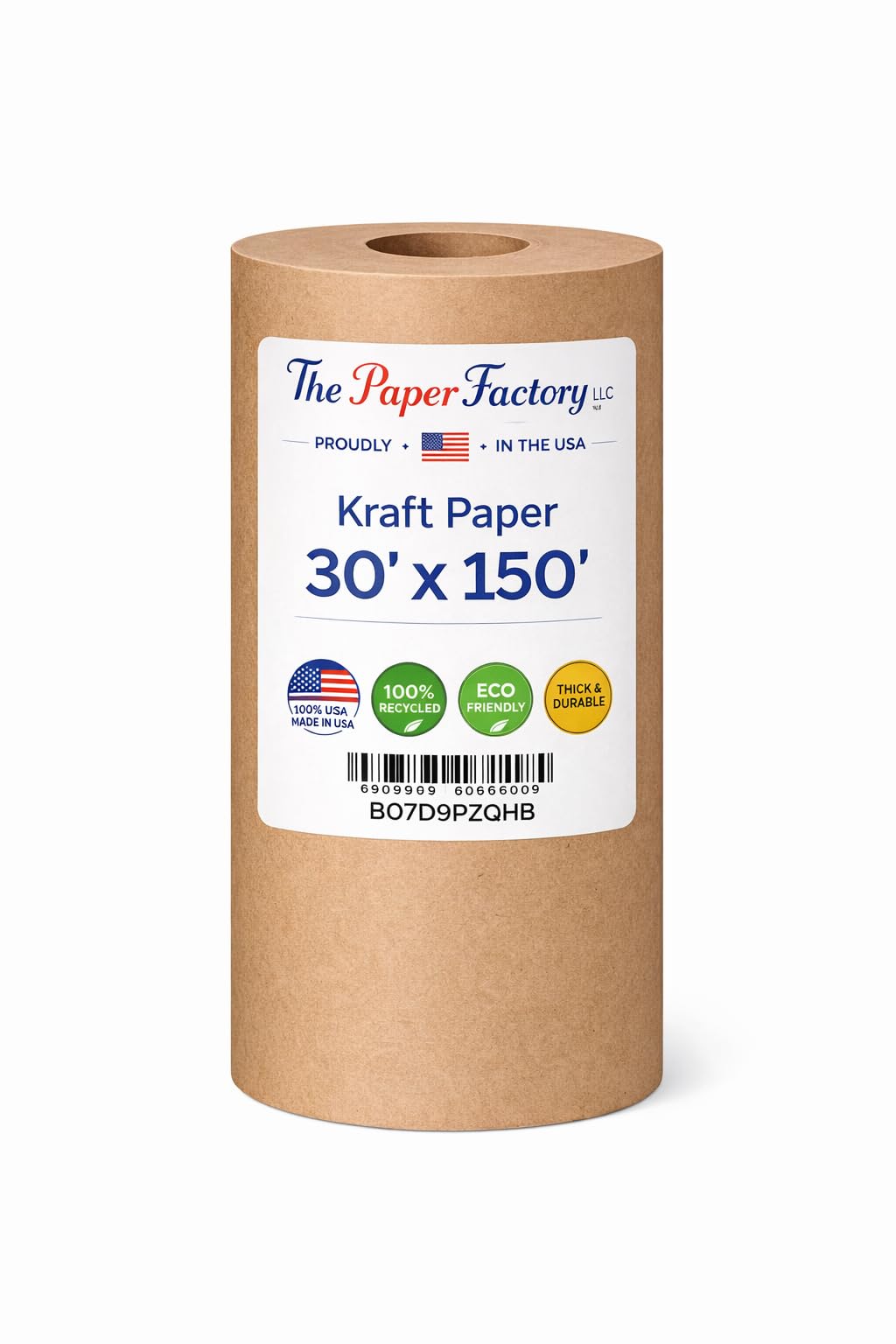 Papier pakowy Jumbo ROLL 76 cm szerokości 4500 cm długości Jumbo ROLL 30 stóp Dumnie Made in USA - Idealny do pakowania, owijania, rzeźnika, rzemiosła, poczty, wysyłki, sztuki i rzemiosła, nakrycia na stół