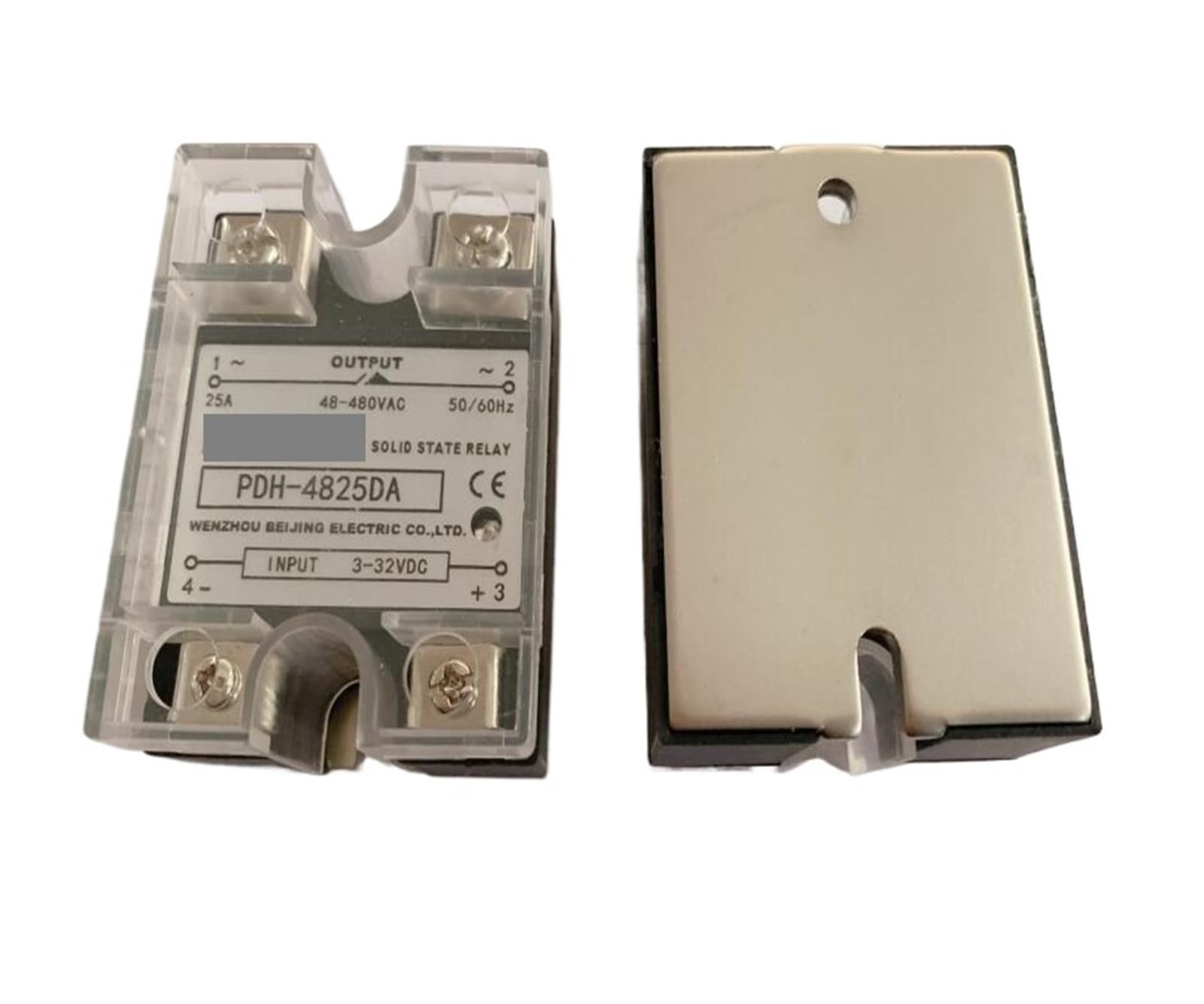 PKNVKZIDK 1PC PDH-4840DA 40A SSR-40DA 3-32VDC to 48-480VAC Single Phase Solid State Relay