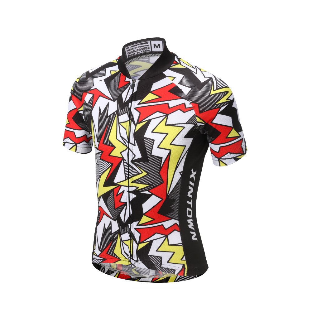 Conjunto de maillot de ciclismo para niños, acolchado, camiseta de ciclismo de montaña, manga corta, material agradable al tacto, transpirable y de secado rápido, para verano, Rayos, 116
