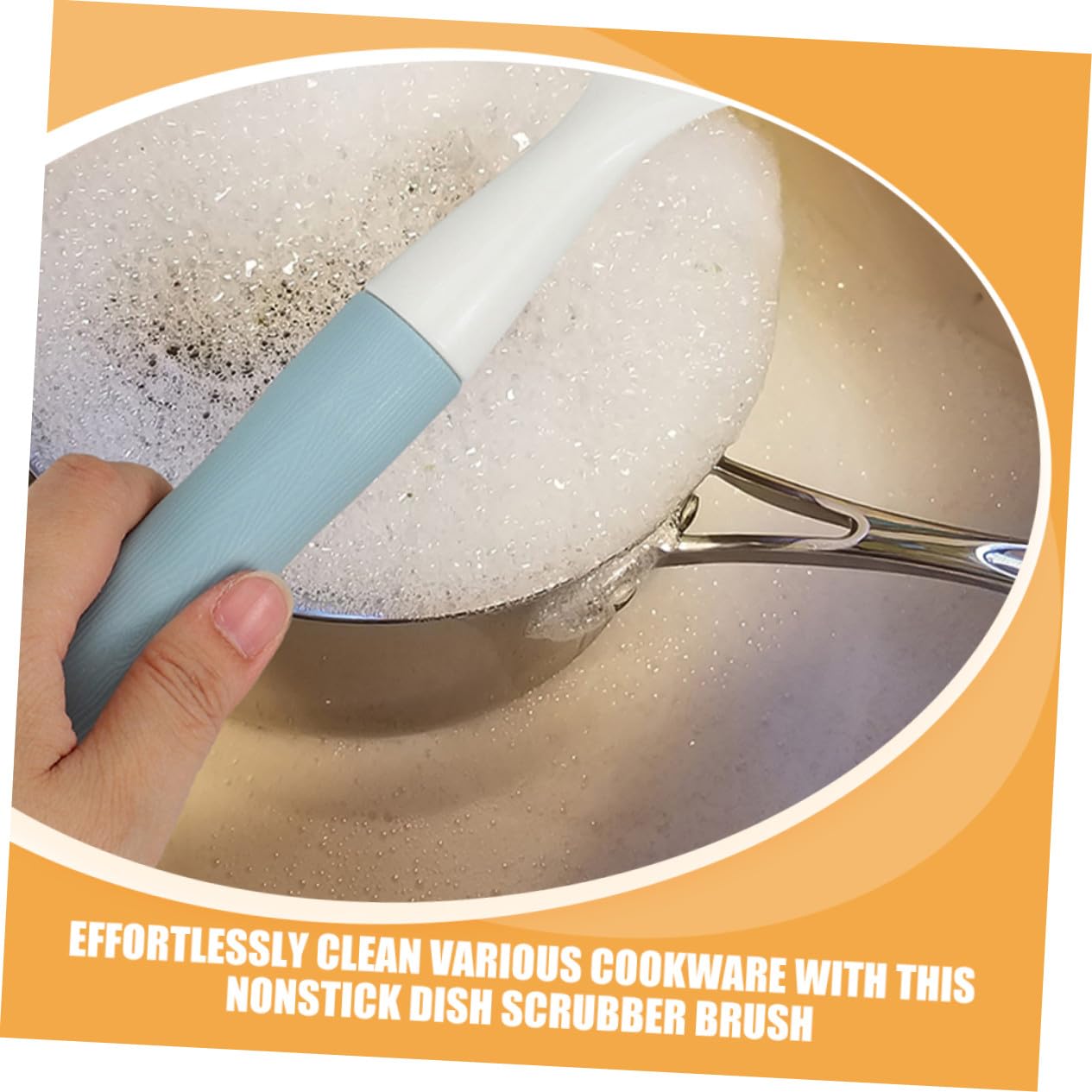 Juego De Cepillos para Lavar Platos Antiadherente 2 Piezas De Silicona TPR Rosa y Azul Mango Ergonómico para Fregadero De Cocina Limpieza Eficaz De Ollas y Sartenes Uso Doméstico