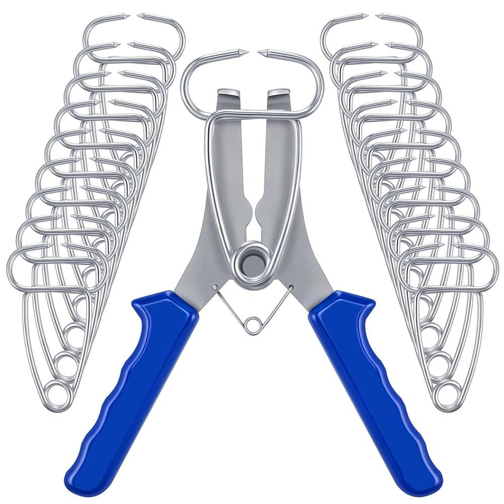 Rersduyt Miter Spring Clamps Kit 20 Miter Clamps with Spring Loaded Pliers for Woodworking Picture Frames Wood Trim Moldings