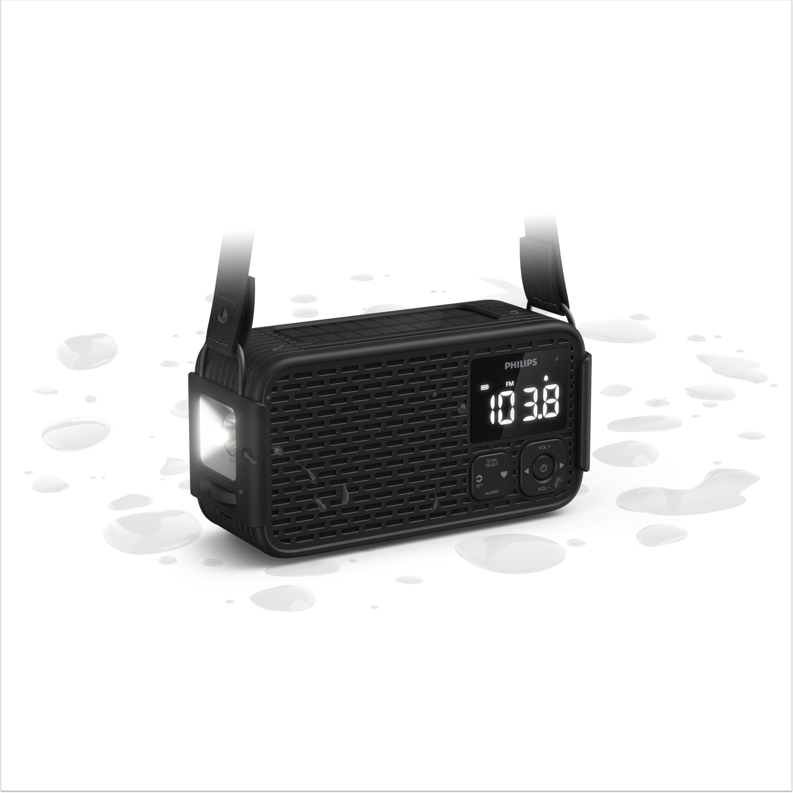 Philips TAR3500 Radio de Emergencia de alimentación múltiple con Am/FM, Sirena SOS y batería Externa