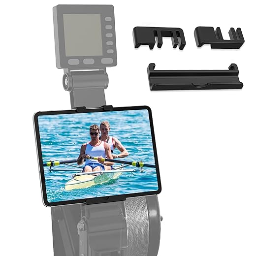 Phone and Tablet Holder for Concept 2 Rowing Machine, Adjustable Tablet Mount Made for C2 Model C&D Rower ONLY, Compatible with Tablets & Phones & iPad Up to 11” Screen Size