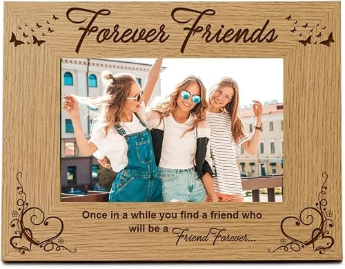 Image of Friends Forever Wooden Photo Frame Gift (5 x 7 Inch)