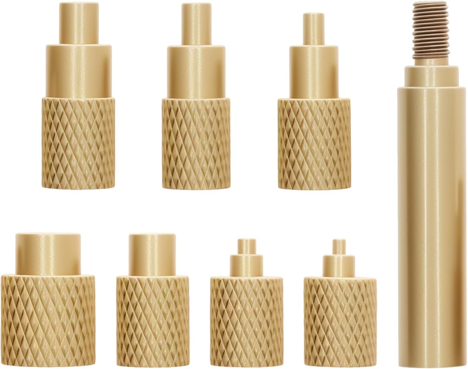 NIHUIFDPY 8-Piece Brass Soldering Iron Tips for 3D Printing Threaded Inserts (M2-M8), Heat Set Insert Tool Compatible with 936 Irons, Quick Change Melting Aid for PLA/ABS-image-27