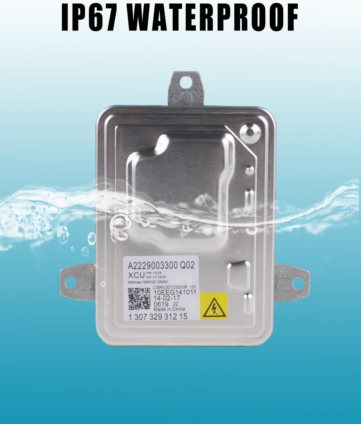 Xenon HID Headlight Ballast Control Unit Module with D3S Bulb 130732931515 Compatible with Cadillac CTS XTS Chevy Camaro Dodge Dart Kia Sorento Mercedes CLA250 GLA250 Volvo C30 C70 Land Rover