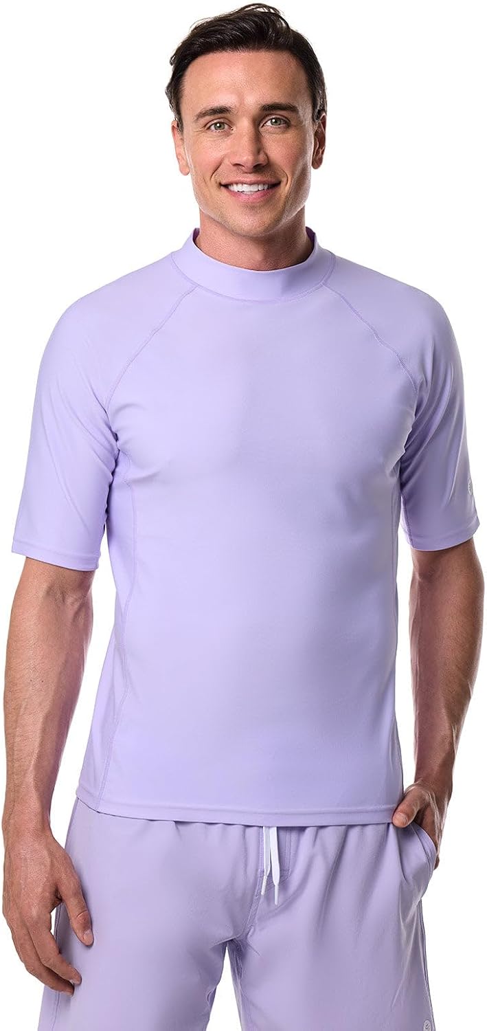 Men's Surf Short Sleeve Rash Guard - UPF 50+ Sun Protection - Tulum