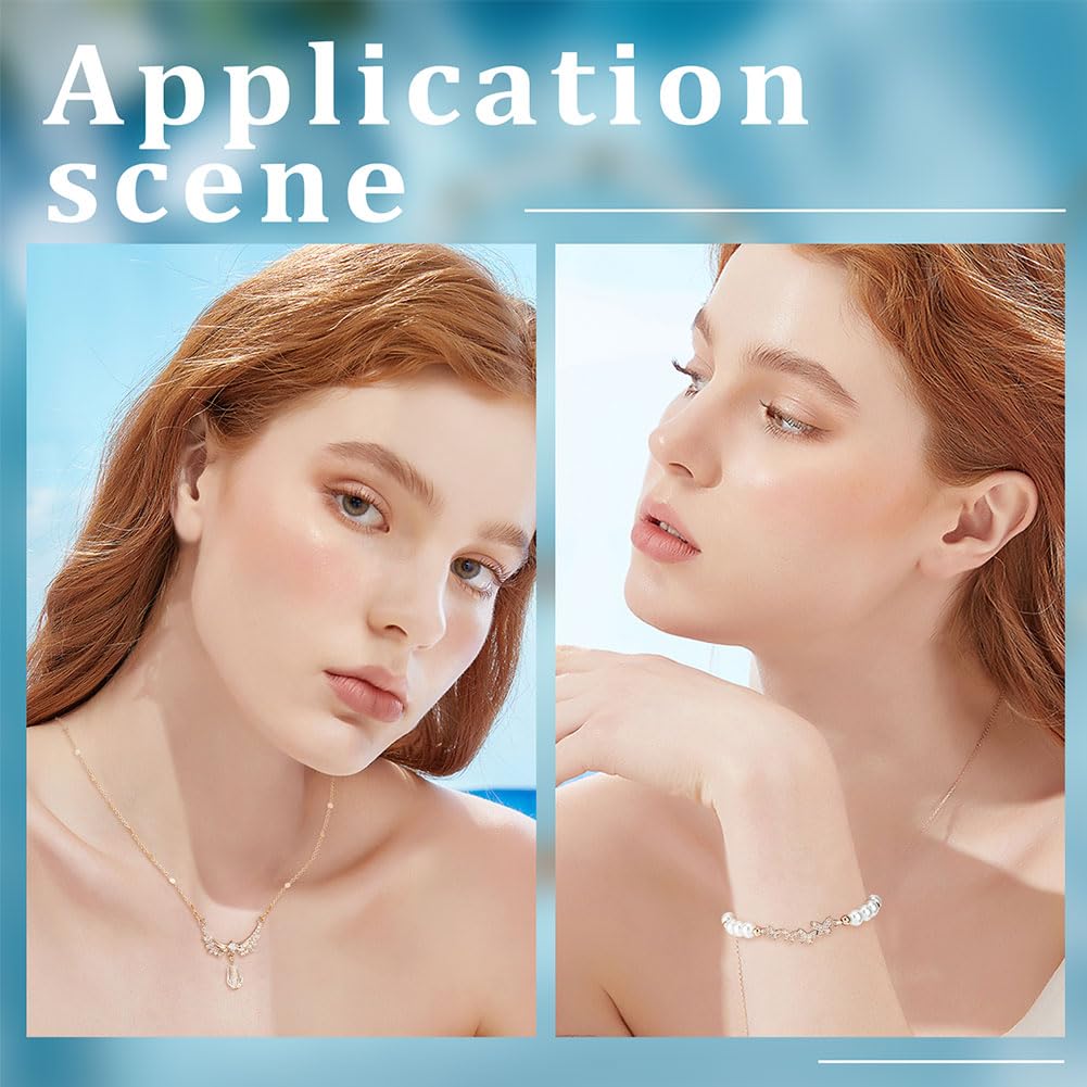 Beebeecraft 8 Breloques Connecteur Nœud Papillon Plaqué Or 18K Avec Zircone Cubique Rose