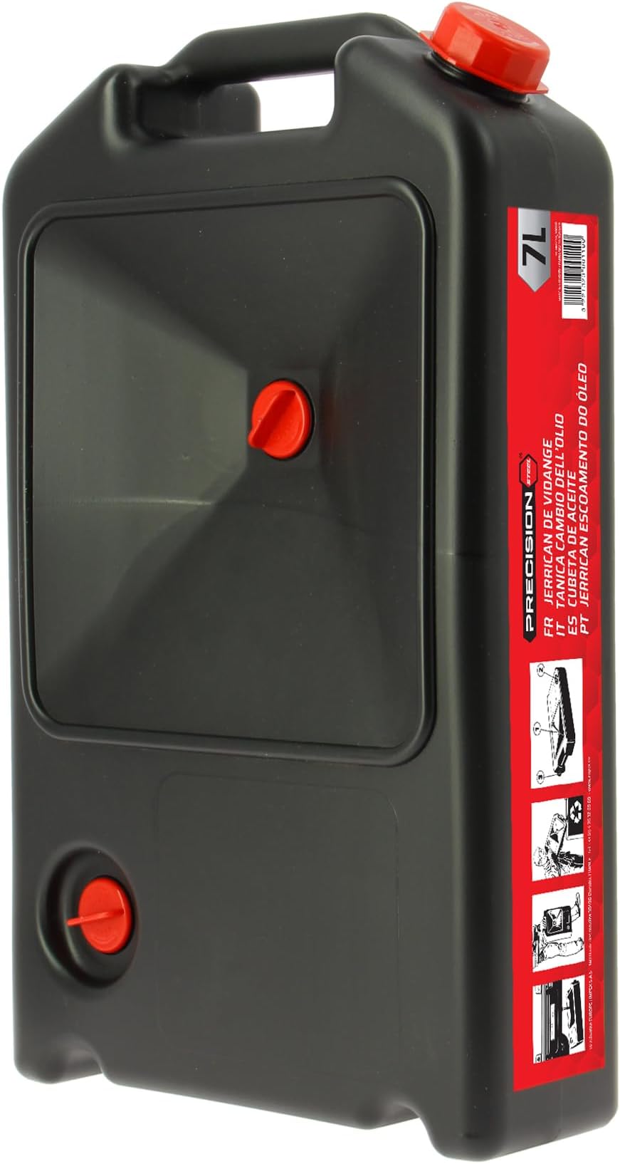 XL Tech 300110 Jerry Can with Drain Pan 7 L, Flat
