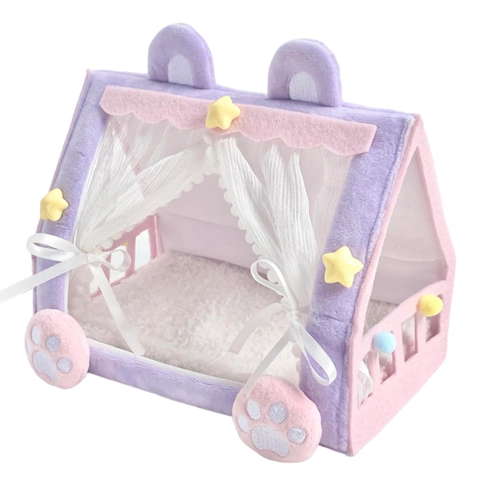Doll Bunk Bed - Fabric Dolls Cots Convertible Bed, Tiny Fabric Sanctuary | Creative Nursery Furniture for Kids Girls Play Home Living Room