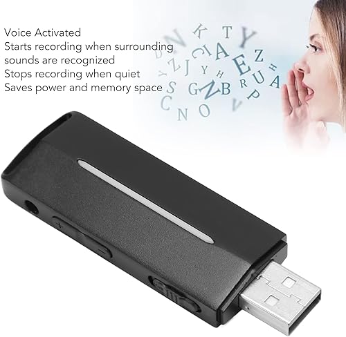 Miniatura 5 de Mini grabadora de voz para conferencias reuniones, grabadora de voz USB digital portátil, dispositivo de grabación recargable, grabadora de audio