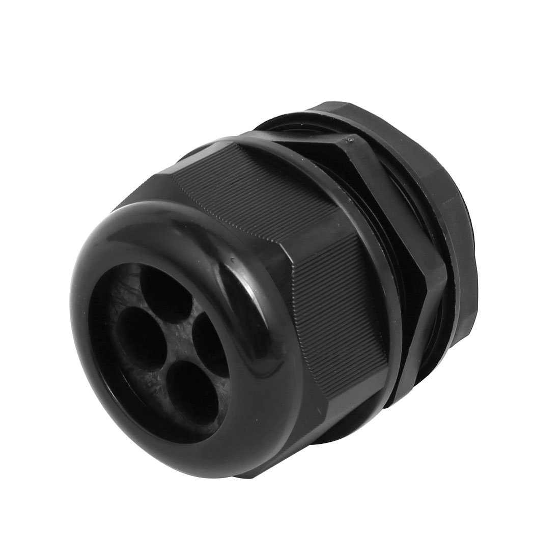 Aexit M40 x1.5mm Transmission 10mm-12mm 3 Holes Adjustable Cables Gland Black