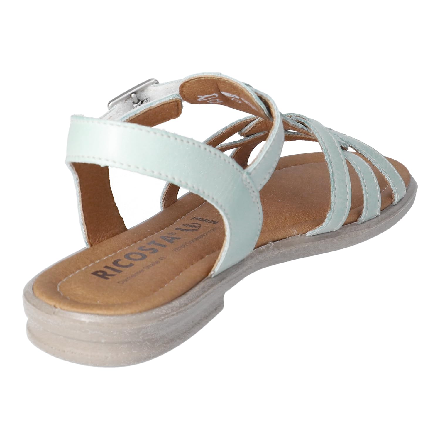 RICOSTA Riemchensandalen Birte - rutschfeste Mädchen-Sandalen - Flache Sandalen für Kinder - Echtleder-Sandaletten