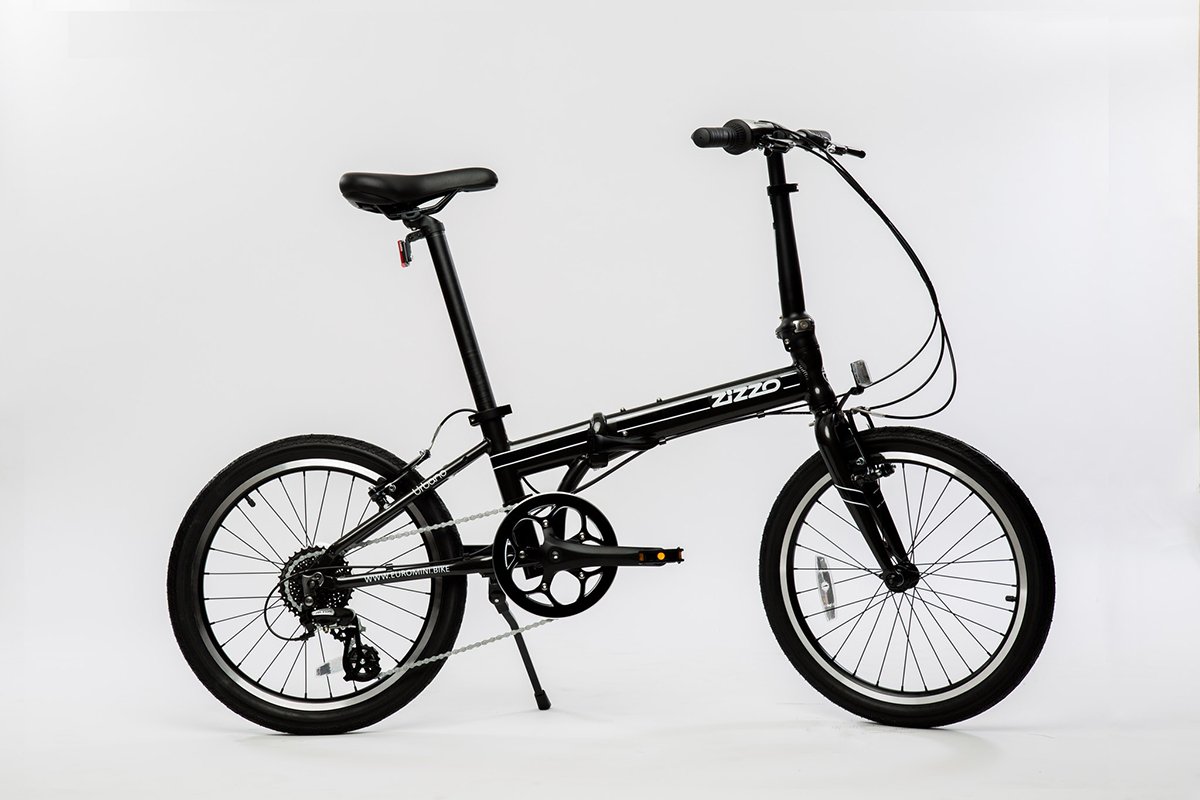 EuroMini ZiZZO Urbano 24lb Lightest Aluminum Frame Genuine Shimano 8-Speed 20 Folding Bike