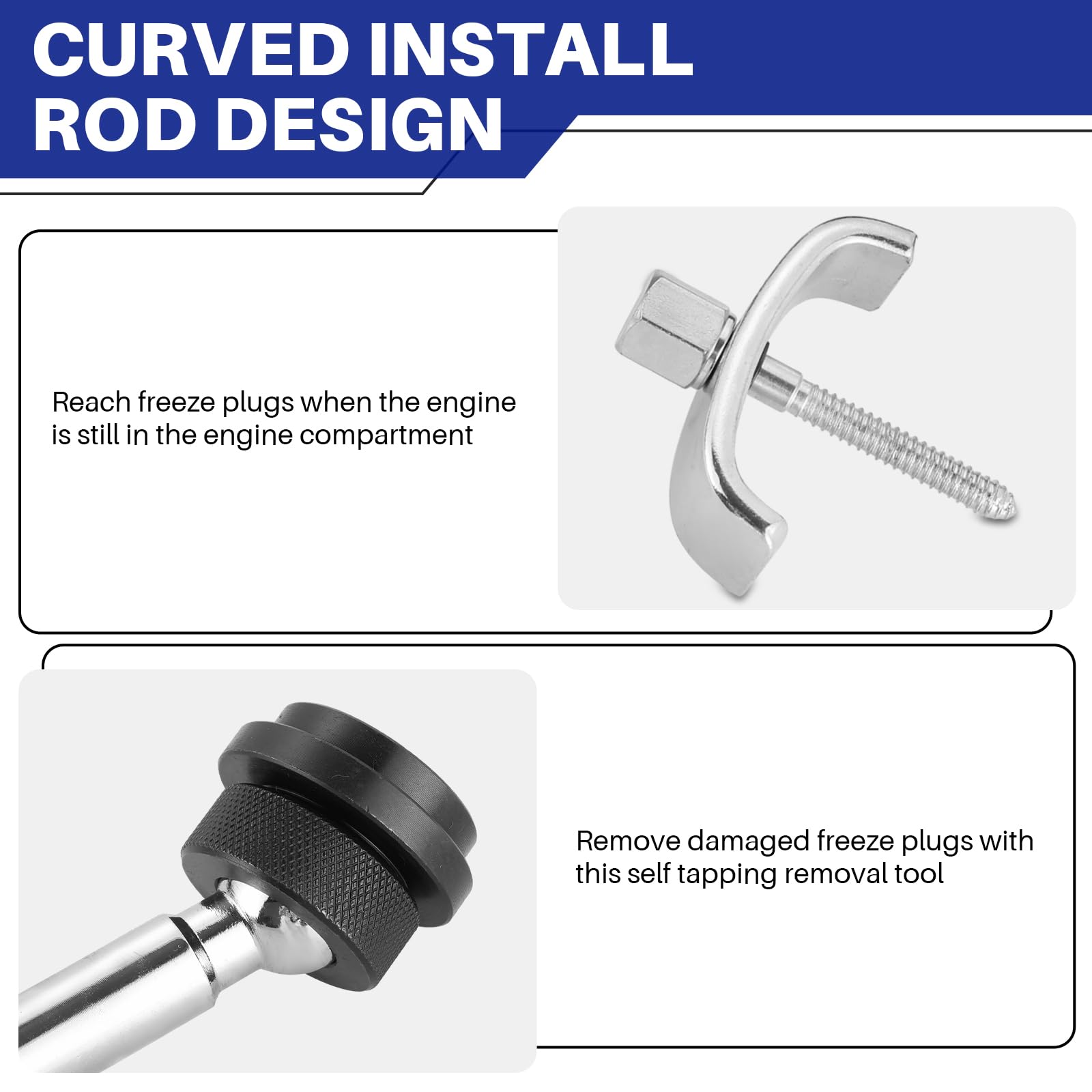 DASBET Kit de 10 Outils d'installation de Bouchons de Gel Diesel pour Moteurs avec étui de Rangement