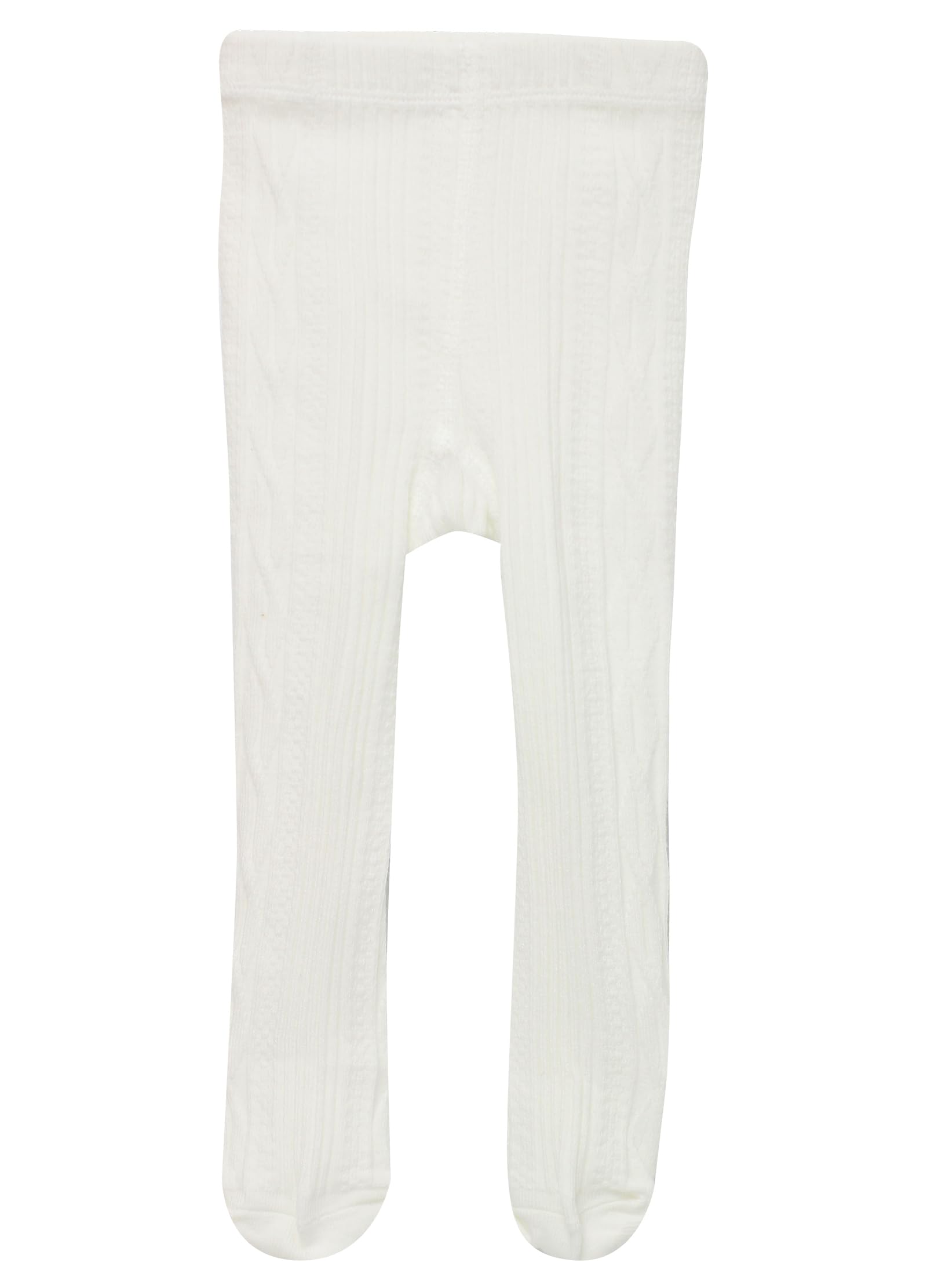 CMNXFNC Baby Girls Tights Cable Knit Cotton Leggings Stockings for Newborn Infants Toddler offwhite 2-3T