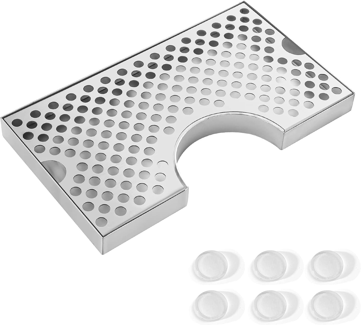 FERRODAY Beer Drip Tray Keg Drip Tray Stainless Steel