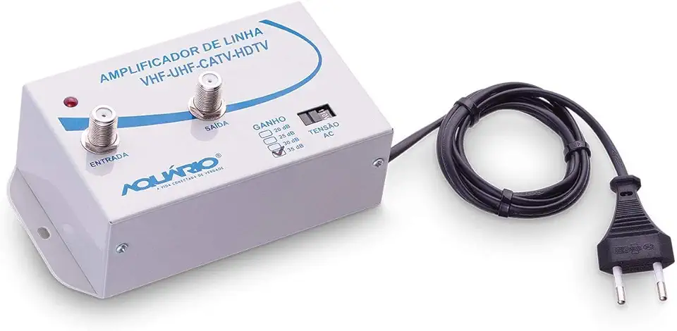 Amplificador de Linha TV 35 dB Al-35, Aquário, 30034