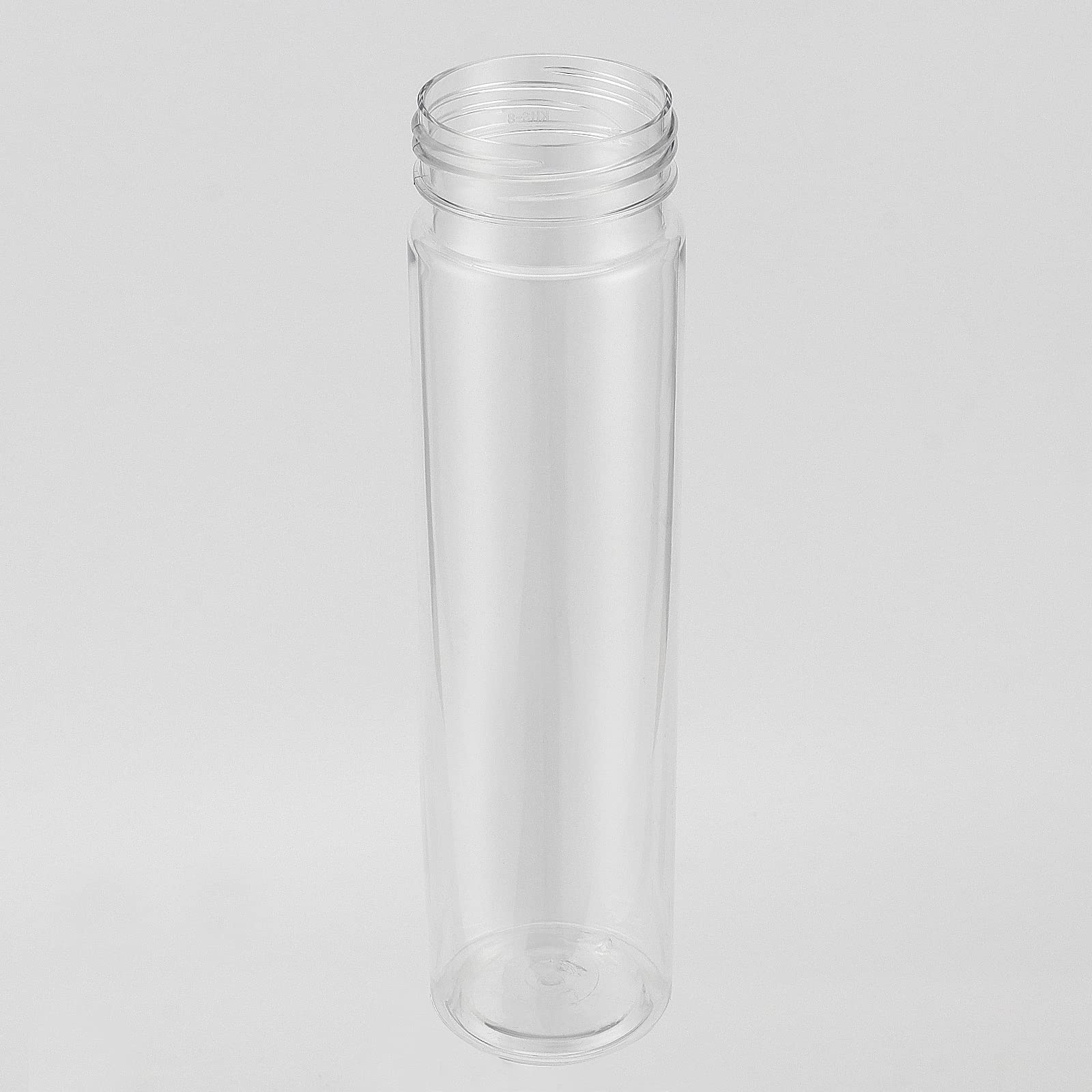 ZOENHOU Confezione da 20 bottiglie vuote in plastica trasparente da 350 ml, con coperchio nero, in PET, riutilizzabili, con chiusura sicura, ideali per bere, picnic, servire, conservare a casa