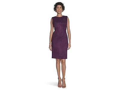 Calvin Klein Sleeveless Suede Sheath Women