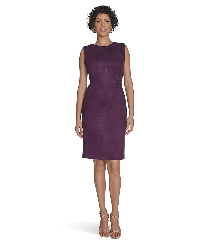 calvin klein green suede dress Calvin Klein Green Dress With Back Zipper