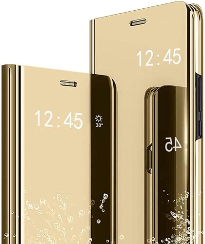 Miniatura 1 de CCSamll - Funda para teléfono Mi Redmi Note 10 Pro, espejo de lujo con visión transparente, pantalla de ventana inteligente, soporte de carga