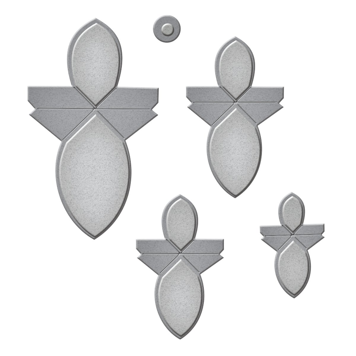 SpellbindersShapeabilities Round Flower Fold 'n Go Die, Metal, Brown, 17 x 8.8 x 0.2 cm