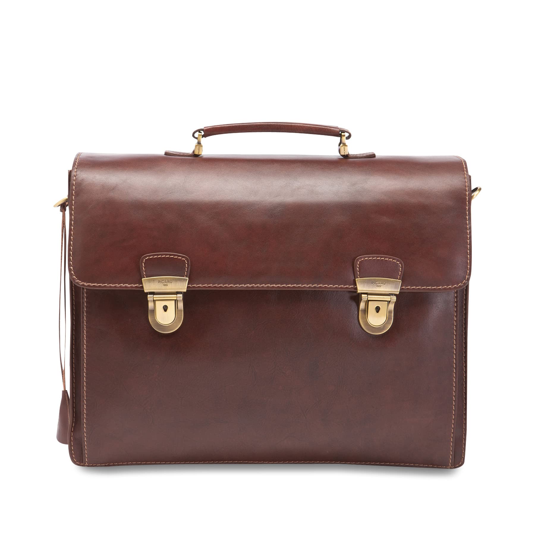 Picard Herren Aktentasche TOSCANA aus Rindsleder OneSize | mit Steckverschluss | Aktentasche | Business