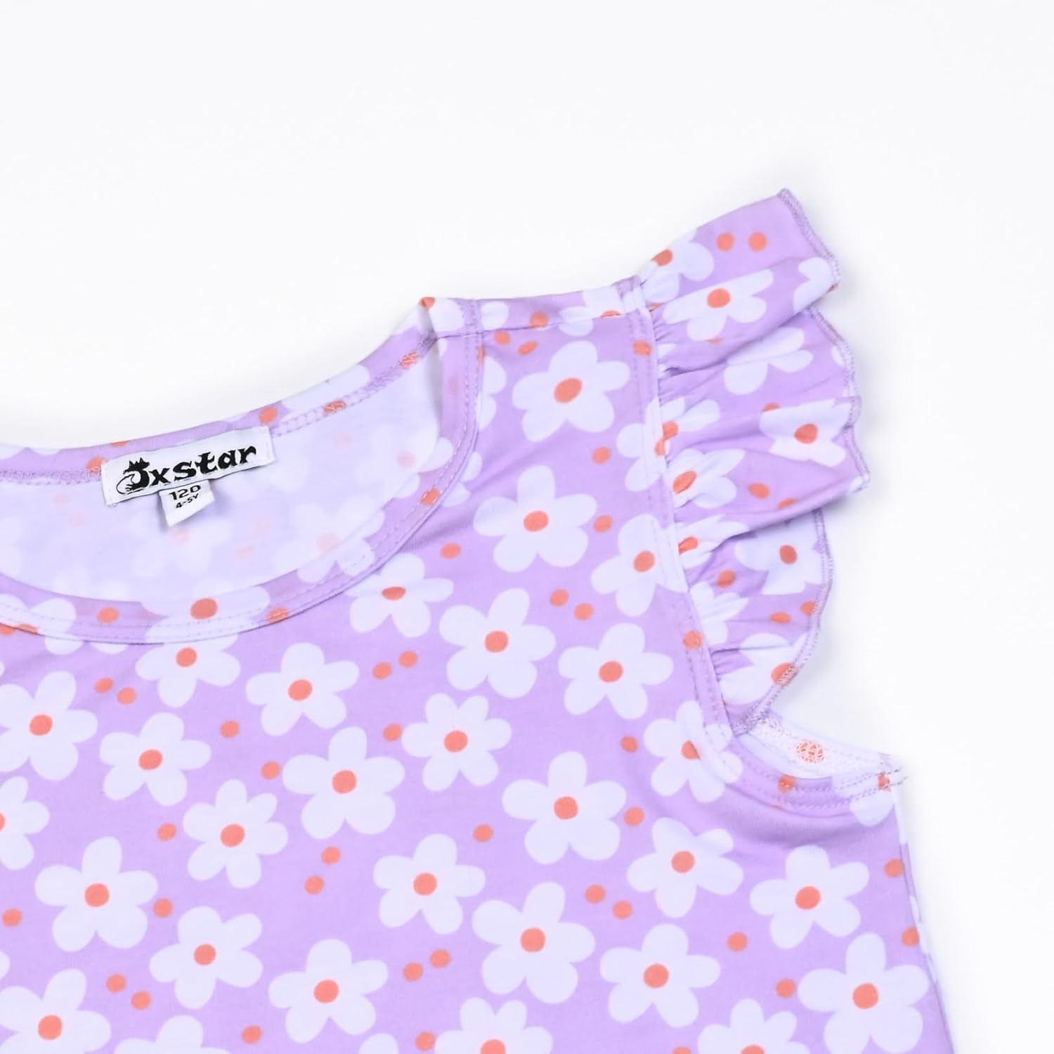 Jxstar Nighggowns for Girls Pajamas Princess Sleepwear Flutter Sleeve Dresses - Image 3