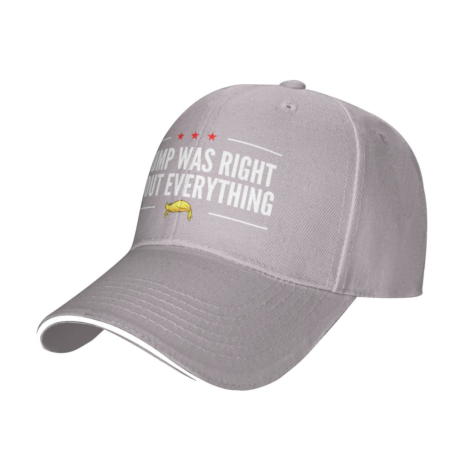 Anceky Low Profile Baseball Cap Trump was Right About Everything Hat Men Women Dad Hat Adjustable Black