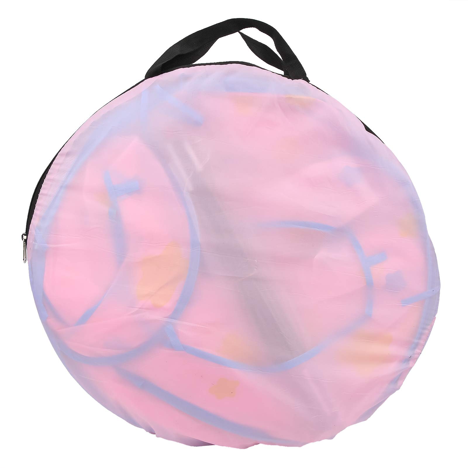 Babyzelt-Spieltunnel-Set für Indoor-Abenteuer, 3-teiliger -Krabbeltunnel mit Bällebad für über 3 Jahre, Sicheres 190T-Polyester-Material (Rosa Stück)