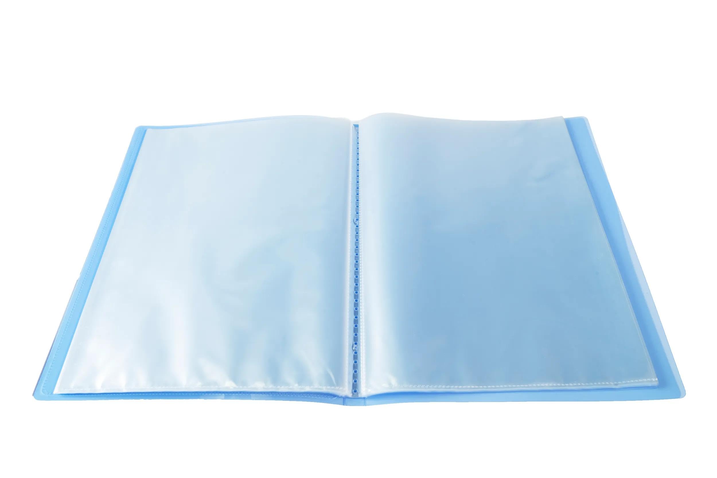Exacompta 5799E 8er Pack Sichtmappe KreaCover aus Kunststoff DIN A4 mit 100 Klarsichthüllen, 200 Sichten, Tasche am Vorderdeckel zum selbstgestalten, Aktenhülle, Prospekthülle, farbig sortiert