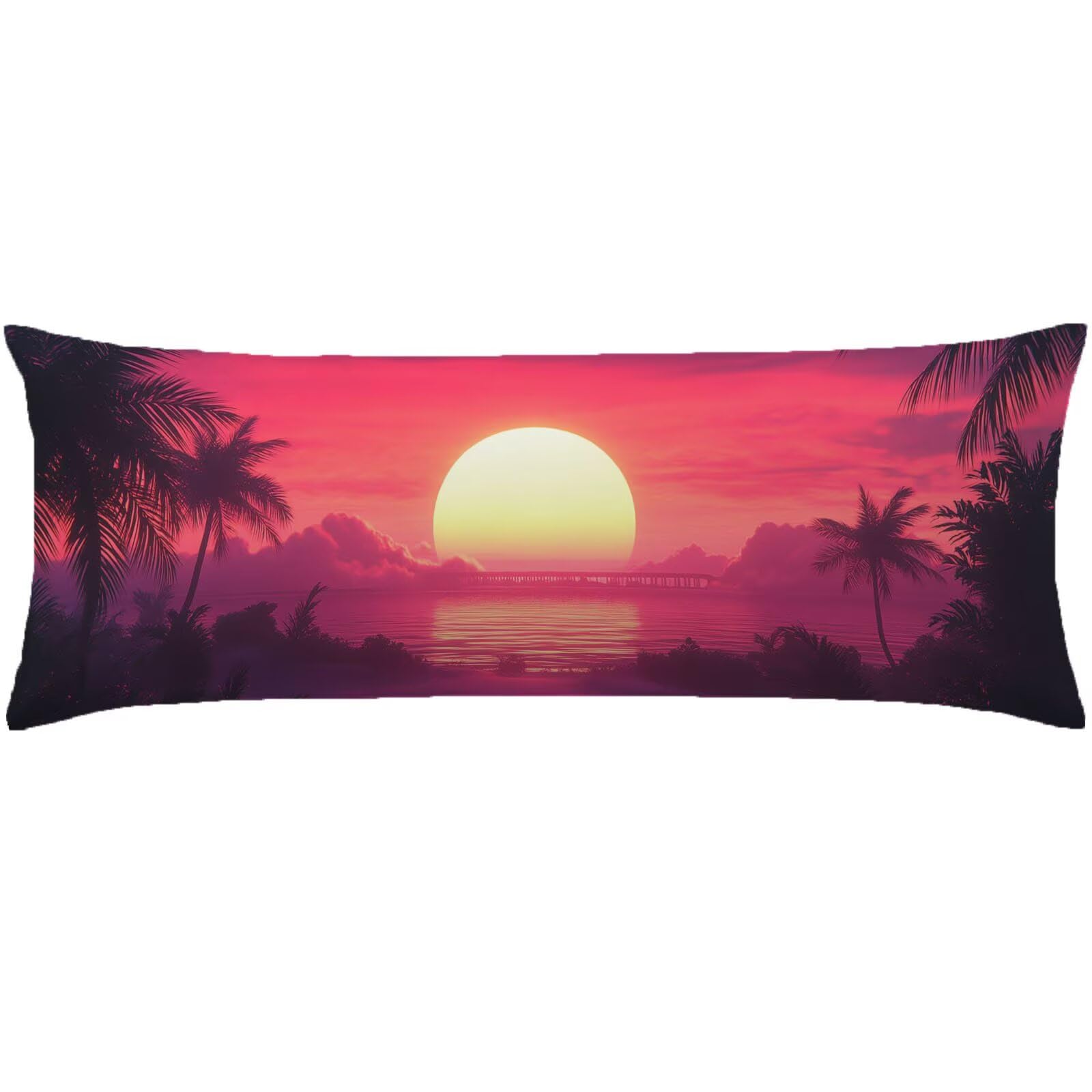 Poszewki na poduszki do łóżka 60 x 180 cm poszewki na poduszki różowe poszewki na poduszki łóżko żółte aksamitne poszewki na poduszki na sofę, miękki dwustronny nadruk poszewka na poduszkę z