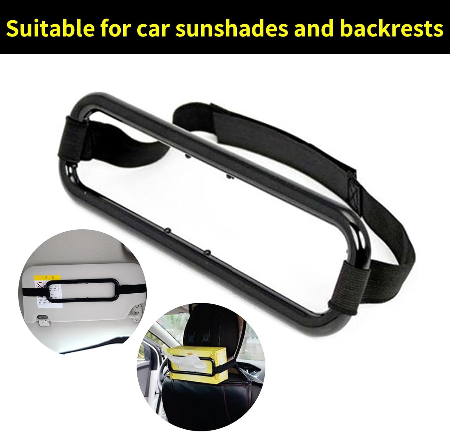 1 Pcs Car Sun Visor Tissue Bracket, 8.17" X 2.57" Car Sun Visor Tissue Box Holder, Seat Back Napkin Bracket, Universal for Cars Suvs and Trucks Car Paper Towel Holder image 3