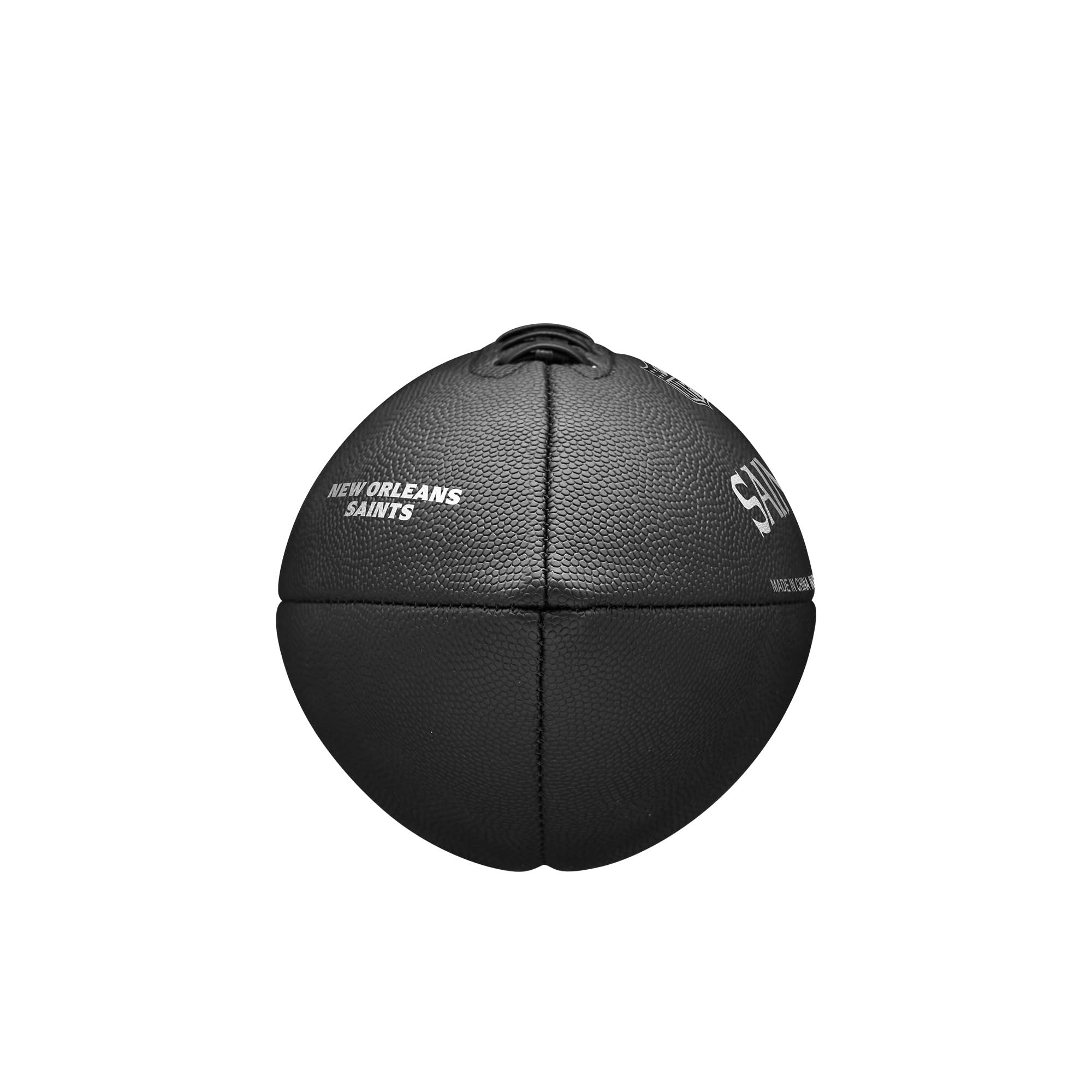 Wilson NFL Team Metallic Premiere Ballon de Football Taille Officielle New Orleans Saints