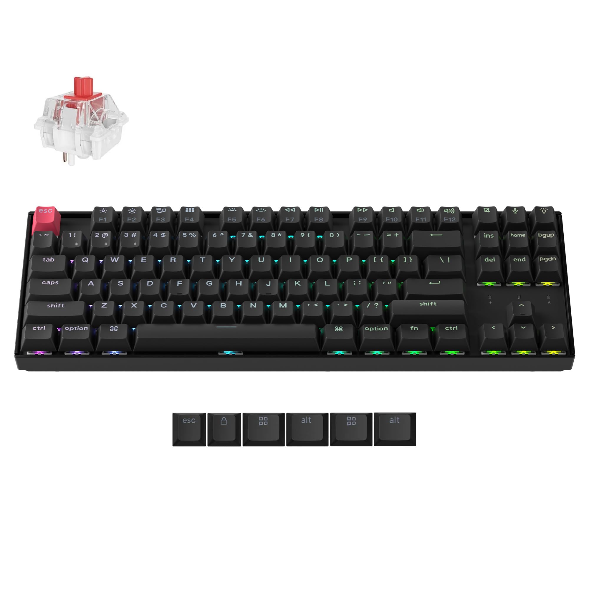 Keychron キークロン K8 RGB 未使用 Amazon.com: Keychron K8 Version 2 TKL Custom Wireless