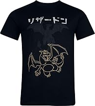 Pokémon Charizard Men's Short Sleeve T-Shirt Black Regular/Regular Fit