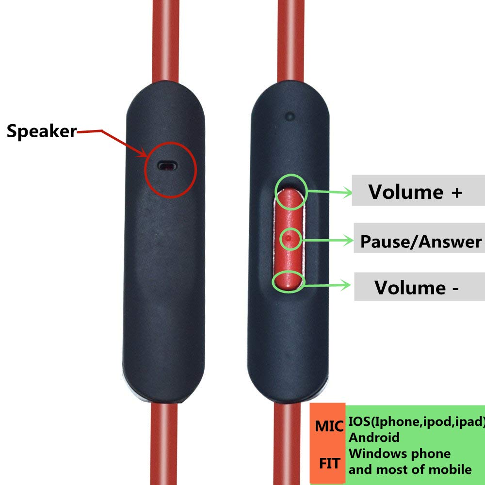 🔥 Hоt Dеаlѕ Replacement Aux Cable with in-line Microphone and Control Compatible with Beats by Dr Dre Headphones Solo Studio Pro Detox Wireless Mixr Executive Pill (Red&Black) Exсluѕіvе Dіѕсоunt 🔥 Replacement Aux Cable with in-line Microphone and Control Compatible with Beats by Dr Dre Headphones Solo Studio Pro Detox Wireless Mixr Executive Pill (Red&Black)