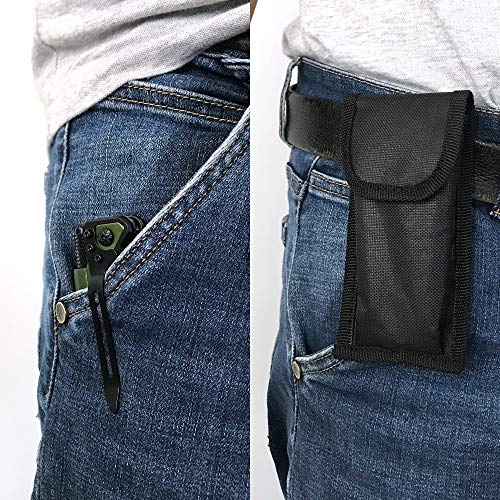 Image of ALBATROSS Professional 6-in-1 Tactical Folding Knife - Survival Multi-Tool with LED Flashlight, Glass Breaker, Fire Starter, Seatbelt cutter - EDC Pocket Knife for Camping, Hunting & Emergency (Green)