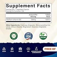 Vista 2 de Vitamatic Vitamina B2 (riboflavina) 250 mg - 200 Cápsulas - Paquete de 2