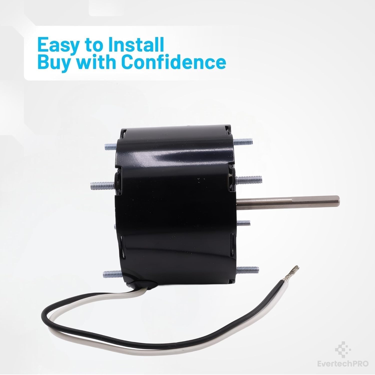 D120 3.3" Diameter Shaded Pole Motor, 115V, CW Rotation, General Purpose Ventilated Motor