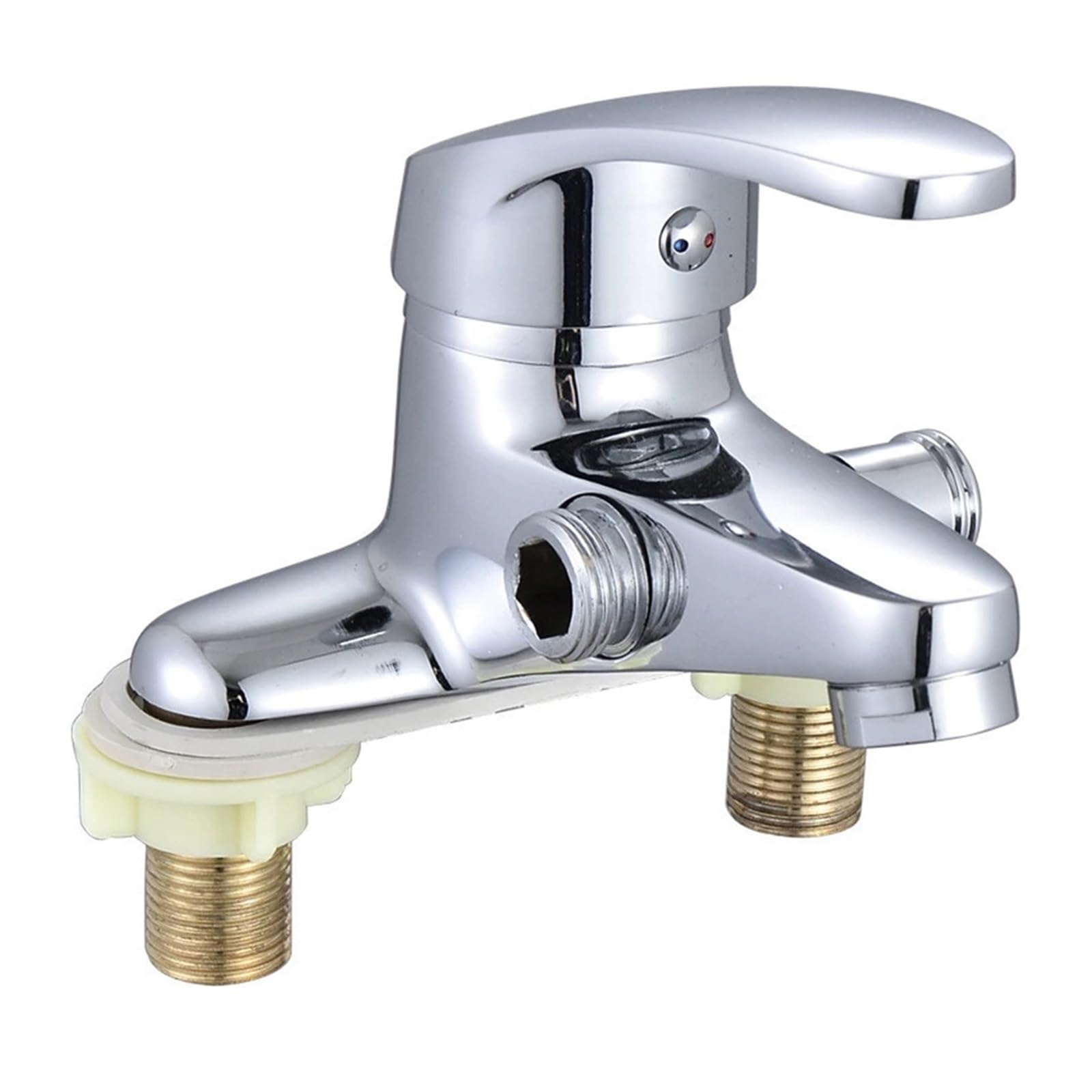 Robinet mitigeur double trou en alliage de zinc pour lavabo de salle de bain