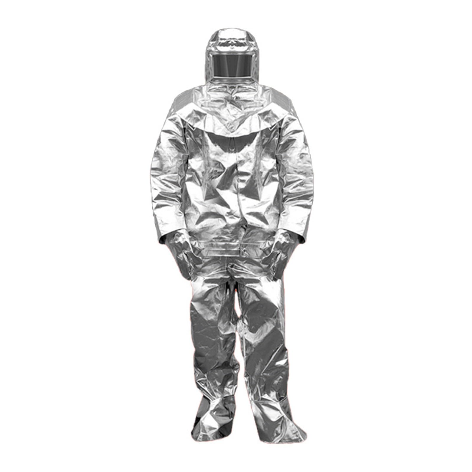 Traje Aislante Térmico Ignífugo De Papel De Aluminio Uniforme Ignífugo De 1000 Grados Ropa De Protección Ignífuga Antirradiación