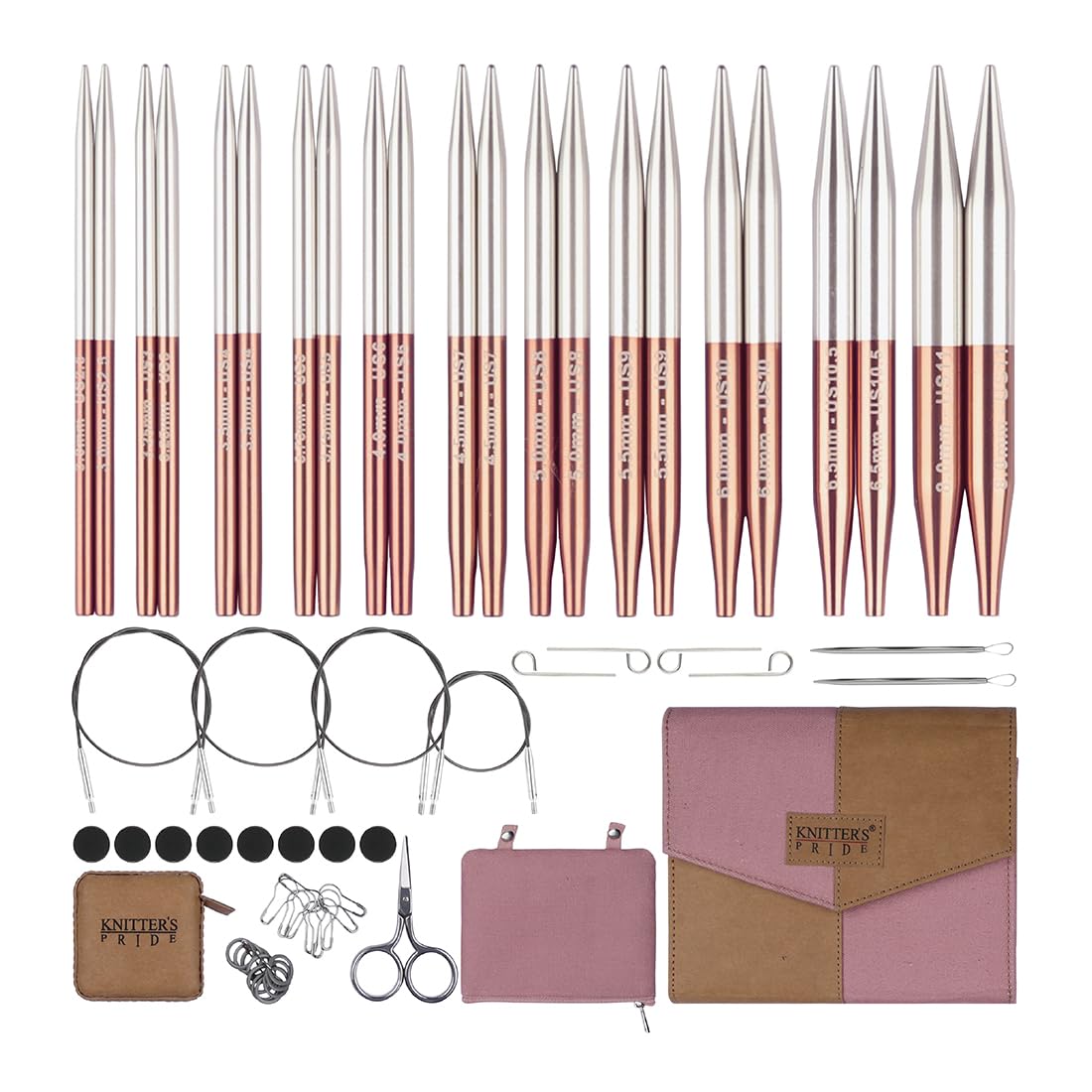 Knitter's Pride Rosewood With Pinkish Hue Rosewood Regal Interchangeable Needle Tip 3–8 Mm 1 Piece
